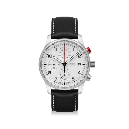 Audi Chronograph - Mens (Silver / White)